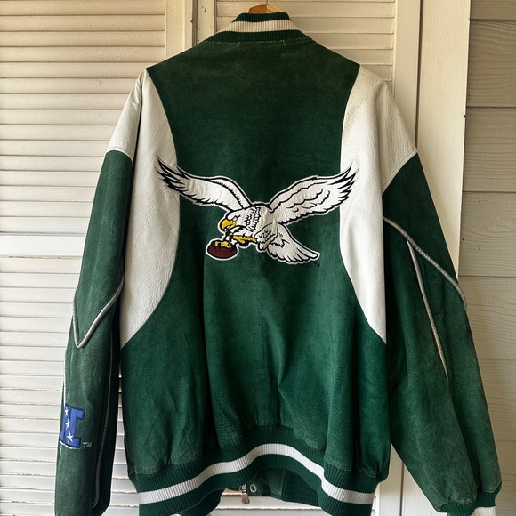 Philadelphia Eagles G-III Sports Carl Banks Vintage Leather Jacket - Picture 2 of 6